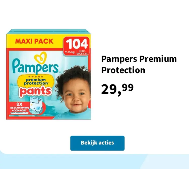 Promotie: Pampers Premium Protection
