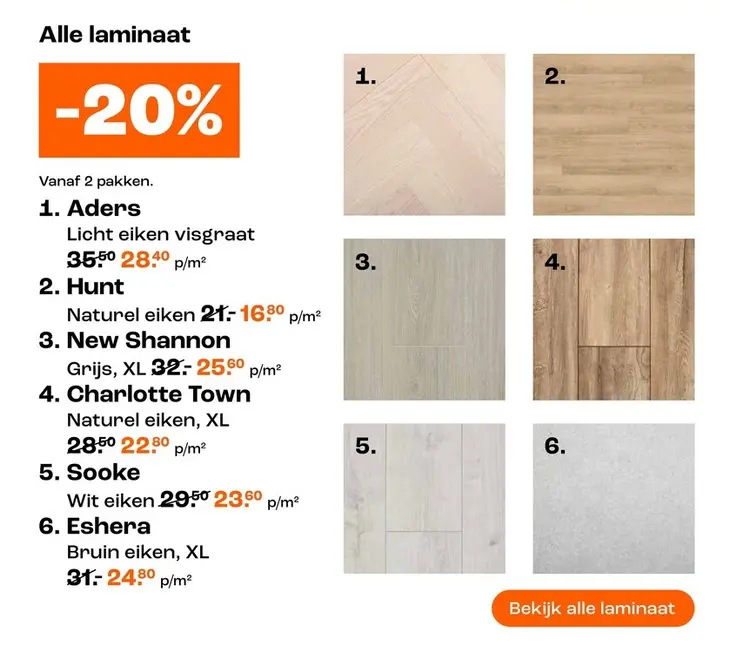 Promotie: Alle laminaat
