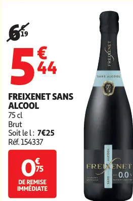 Offre: Freixenet Sans Alcool Brut