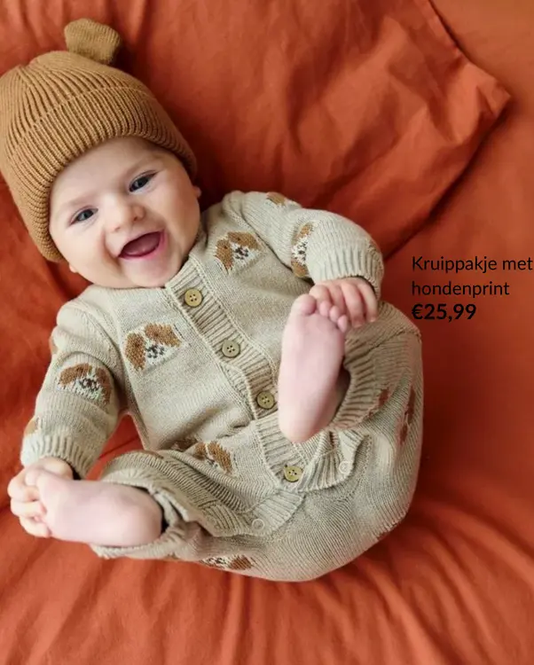 Promotie: Kruippakje met hondenprint