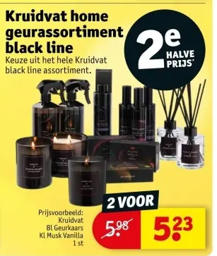 Aanbieding: Kruidvat home geurassortiment black line