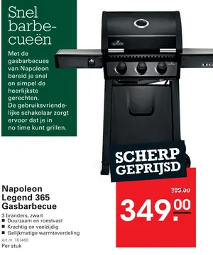 Aanbieding: Napoleon Legend 365 Gasbarbecue