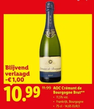 Promotie: AOC Crémant de Bourgogne Brut