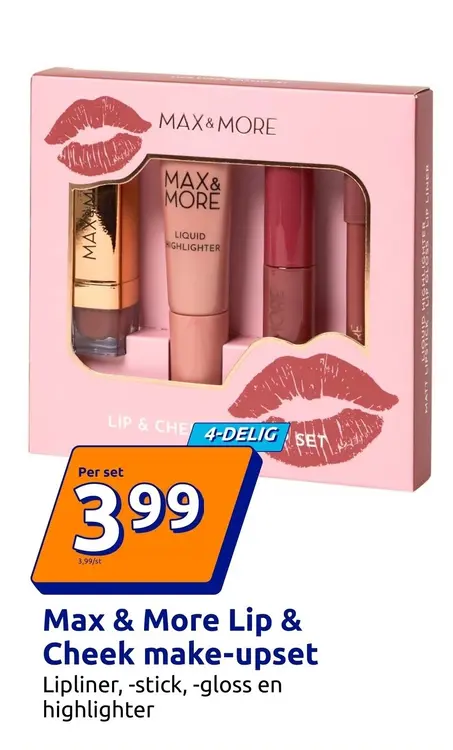 Aanbieding: Max & More Lip & Cheek make-upset