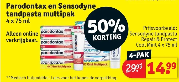 Aanbieding: Tandpasta multipak