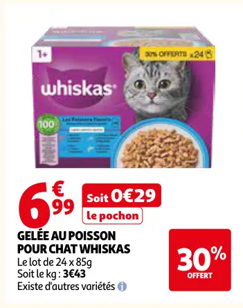Offre: Gelée au poisson pour chat