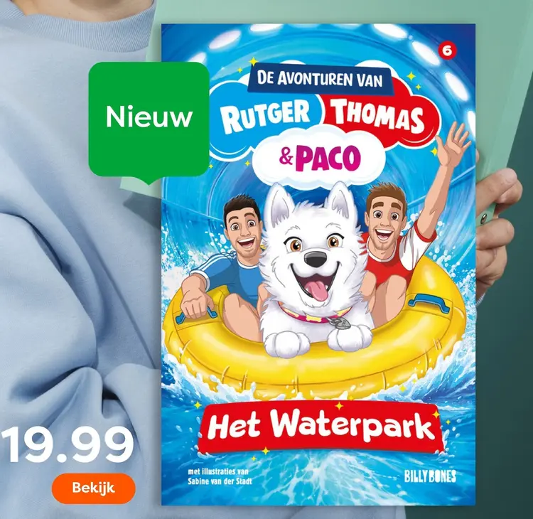 Aanbieding: Billy Bones De avonturen van Rutger, Thomas & Paco - Het Waterpark