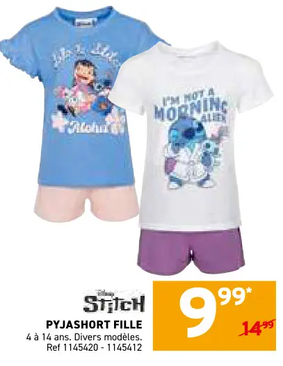 Offre: Pyjashort fille