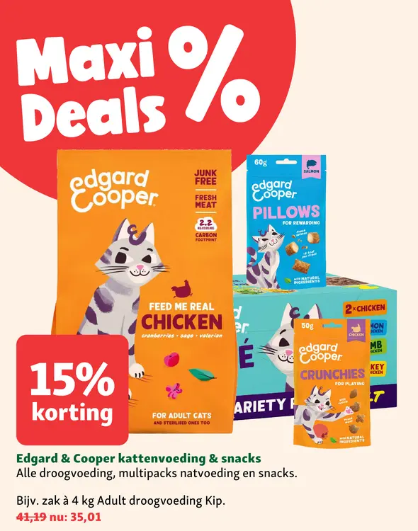 Aanbieding: Kattenvoeding & snacks
