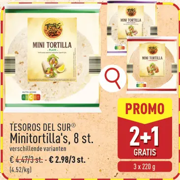 Promotie: Minitortilla's