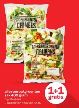 Aanbieding: alle roerbakgroenten