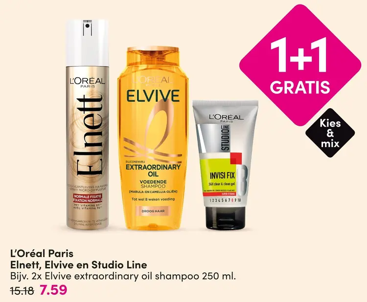 Aanbieding: Elnett, Elvive en Studio Line