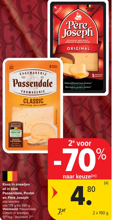 Promotie: Kaas in sneetjes of in blok