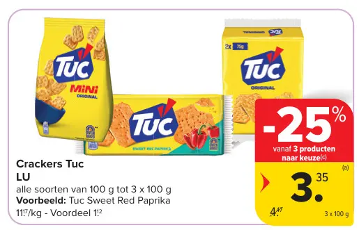 Promotie: Crackers Tuc