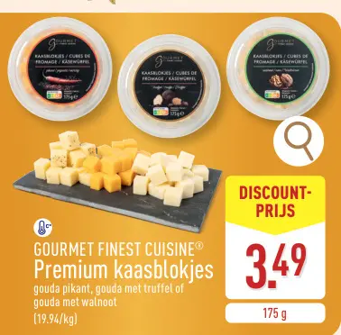 Promotie: Premium kaasblokjes
