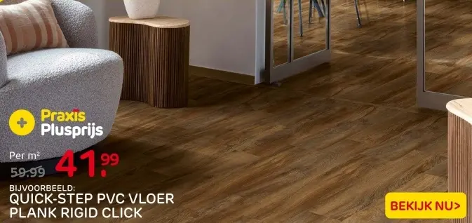 Aanbieding: PVC vloer plank rigid click
