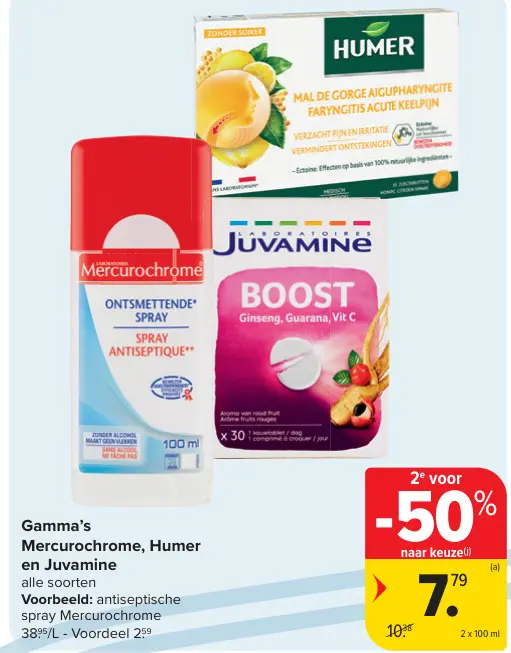 Promotie: Mercurochrome, Humer en Juvamine