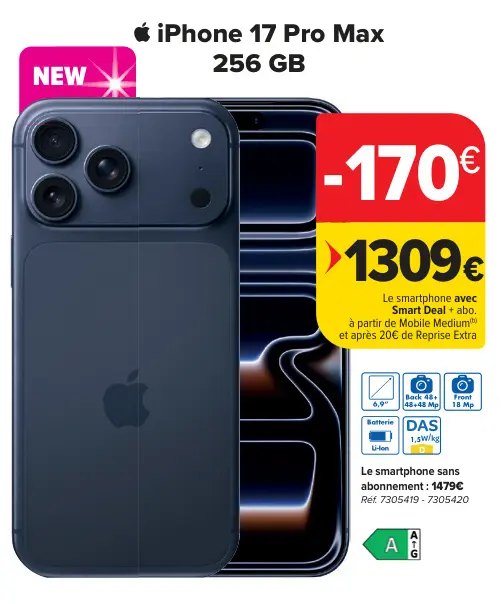 Offre: iPhone 17 Pro Max