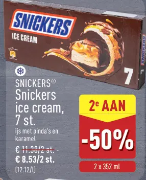 Promotie: Snickers ice cream