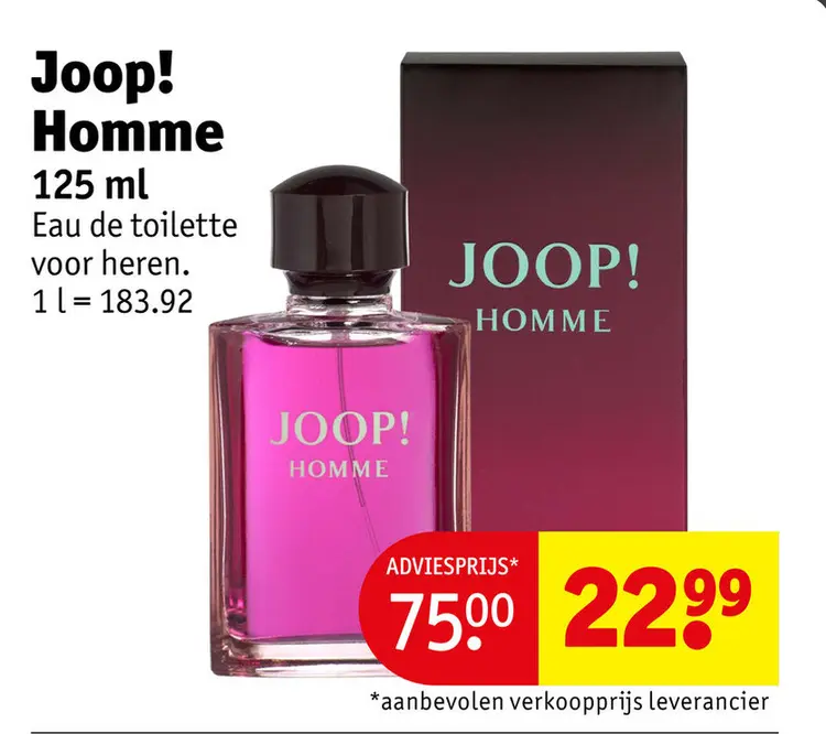 Promotie: Joop! Homme