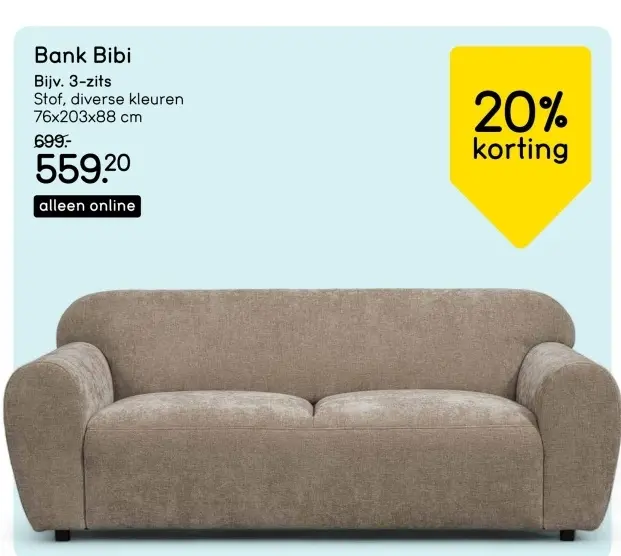Aanbieding: Bank Bibi