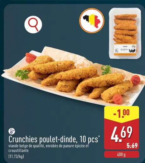 Offre: Crunchies poulet-dinde