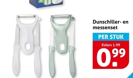 Aanbieding: Dunschiller- en messenset