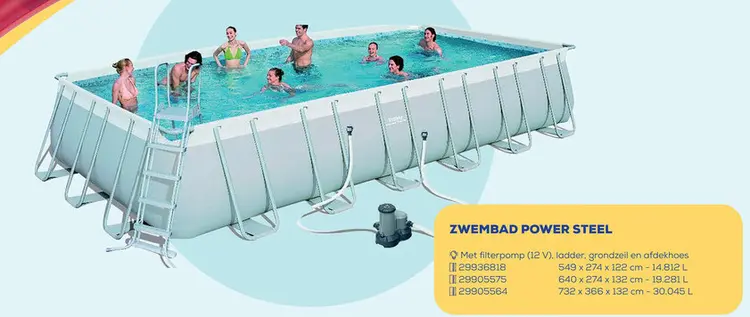 Promotie: Zwembad power steel
