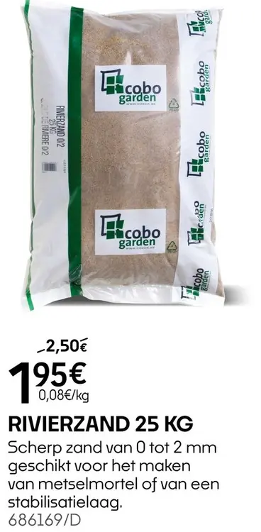 Promotie: Rivierzand 25 kg