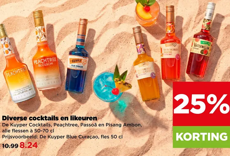 Aanbieding: Diverse cocktails en likeuren