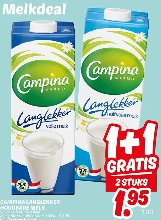 Aanbieding: Langlekker houdbare melk