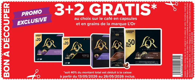 Offre: Café en capsules et en grains