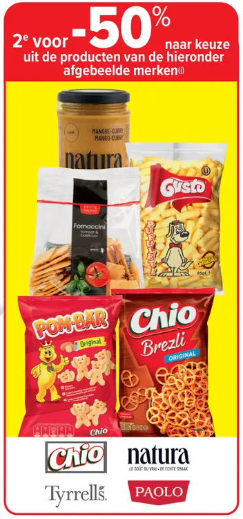 Promotie: Natura, Chio, Tyrrell's en Paolo