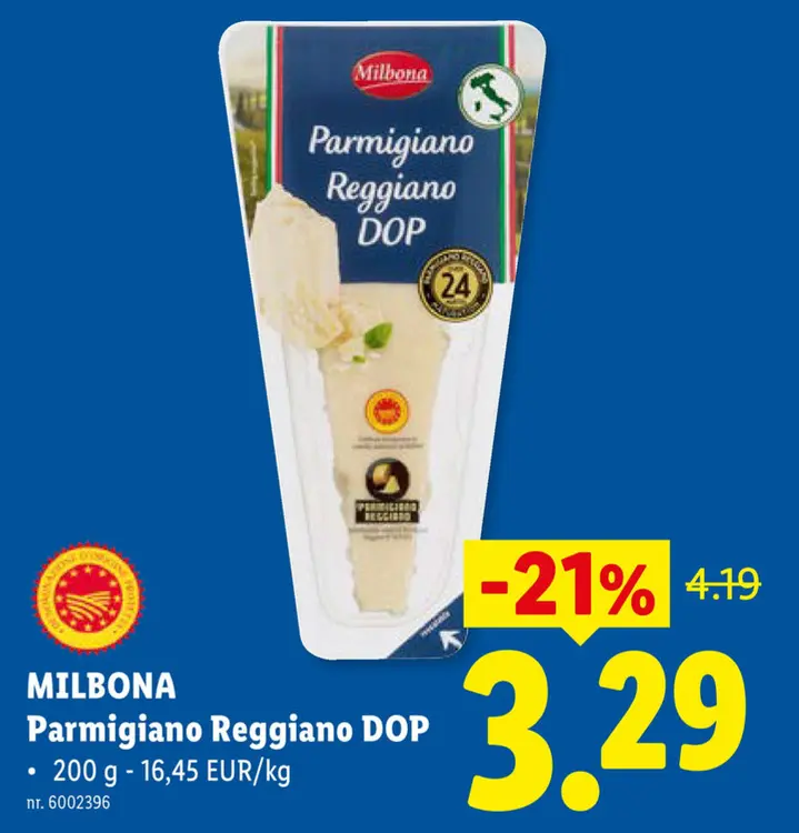 Promotie: Parmigiano Reggiano DOP