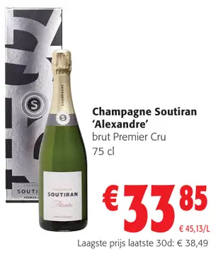 Aanbieding: Champagne Soutiran 'Alexandre'