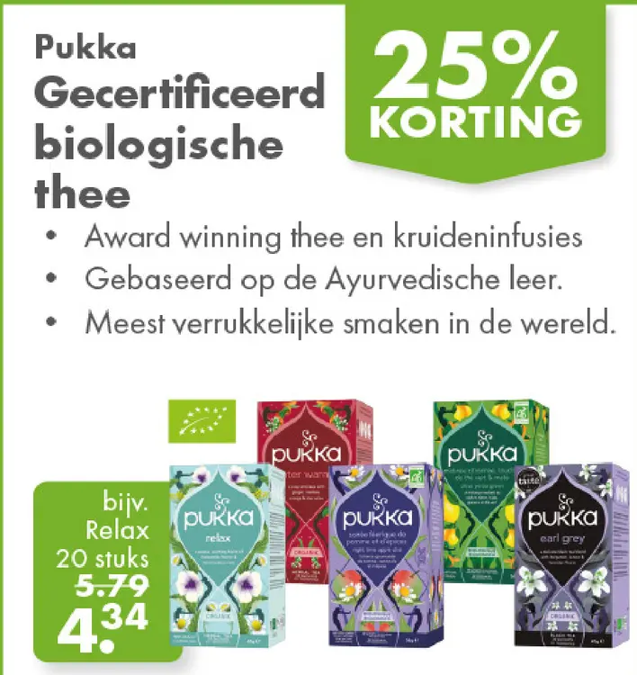 Aanbieding: Biologische thee