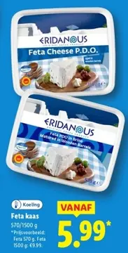 Aanbieding: ERIDANOUS Feta kaas