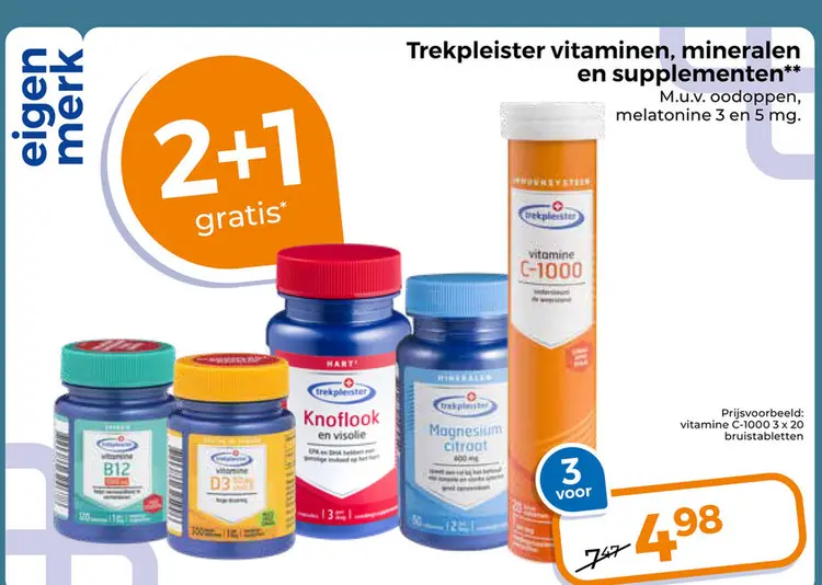 Aanbieding: Trekpleister vitaminen, mineralen en supplementen