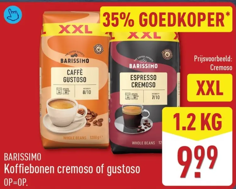 Aanbieding: Koffiebonen cremoso of gustoso
