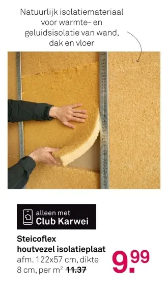 Aanbieding: Steicoflex houtvezel isolatieplaat