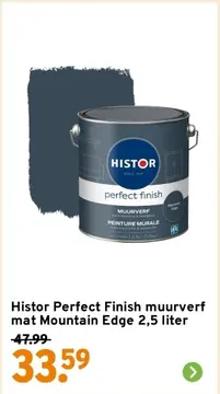 Aanbieding: Histor Perfect Finish muurverf mat Mountain Edge