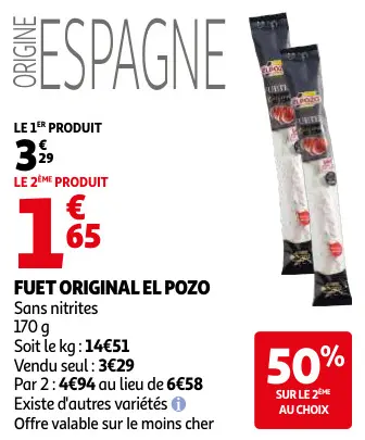 Promotie: Fuet original