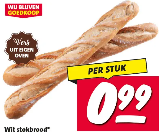 Aanbieding: Wit stokbrood