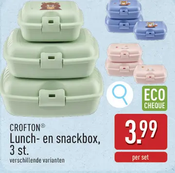 Aanbieding: Lunch- en snackbox