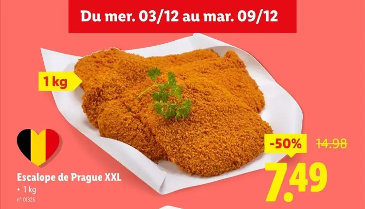 Offre: Escalope de Prague XXL