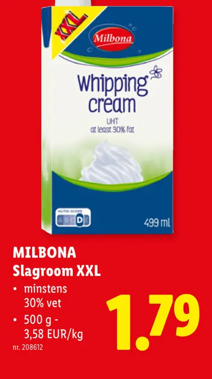 Promotie: Slagroom XXL