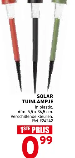 Promotie: Solar tuinlampje