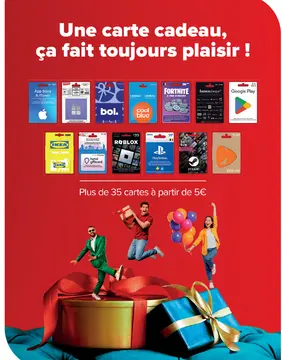 Offre: Gift cards