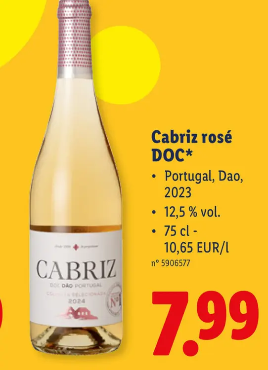 Offre: Cabriz rosé DOC*