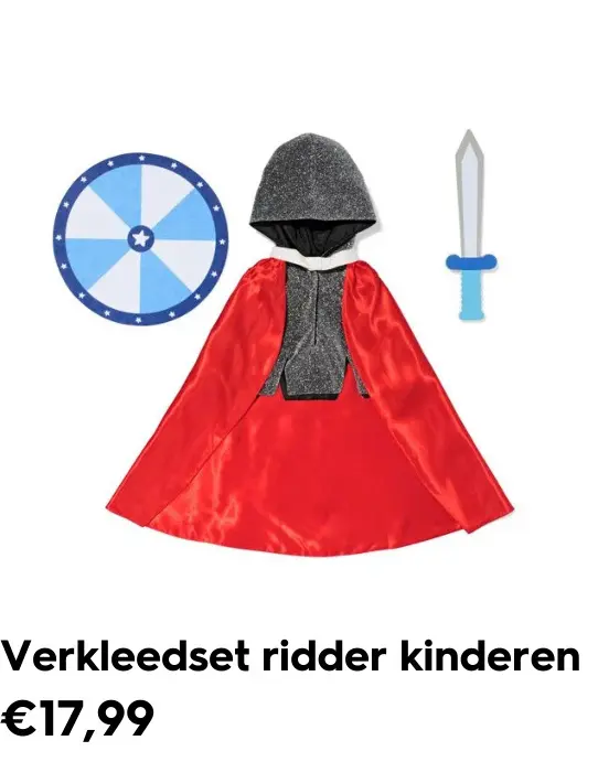 Promotie: Verkleedset ridder kinderen